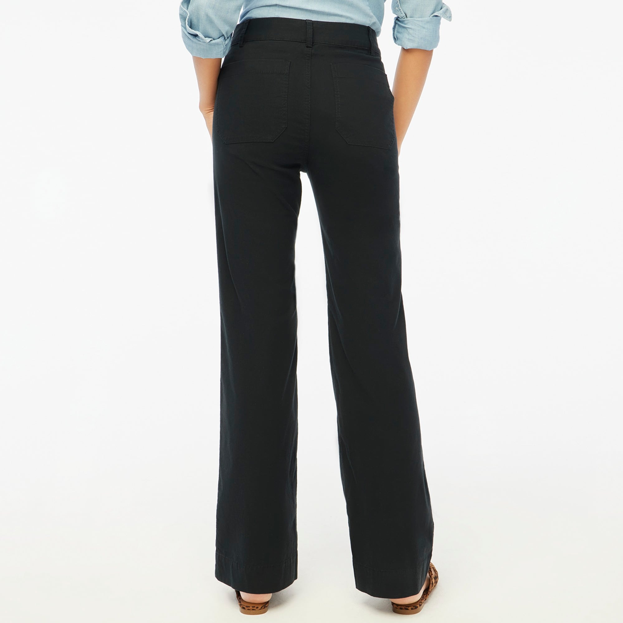 Lizzie High-rise Patch-pocket Wide-leg Pant For Women | Factory