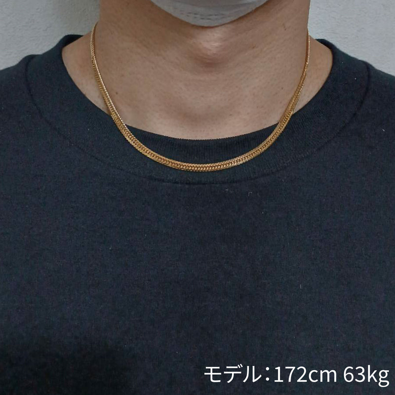 喜平 ネックレス K18 トリプル 8面 17g 42cm 造幣局検定マーク(ホール