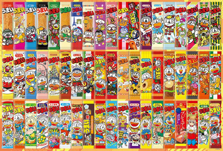 BEV-1000-032 うまい棒 歴代コレクション ジグソーパズル 1000ピース