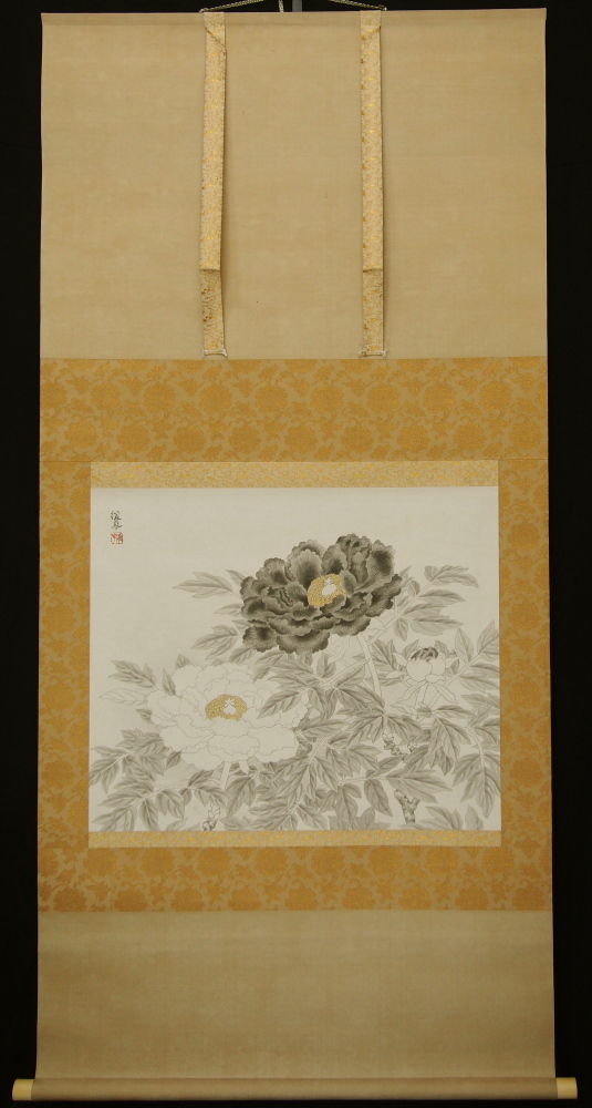 京都の掛軸専門店 古美術神宮堂 掛軸 水墨花鳥画