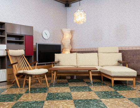 カッコイイ和モダンLDセット 柏木工：CIVIL(シビル)シビルソファ