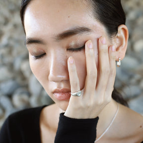 ハートシグネットリング SV (3~7号)