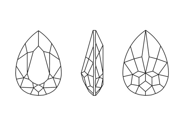 スワロフスキー 4320 MM4,0X2,9 アクアマリン10粒/プロに支持される最