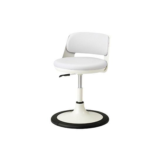 TSMN-W24BL-W ノーリツイス TSMNスツール 背有円盤脚 ビニールレザー