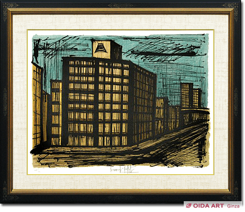 ベルナール・ビュッフェ 日本への旅より「La Banque Sigura」 | 絵画