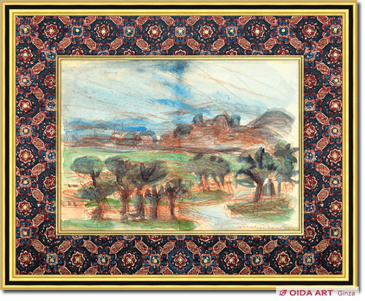 梅原龍三郎 南仏カンヌ風景 | 絵画など美術品の販売と買取 | 東京