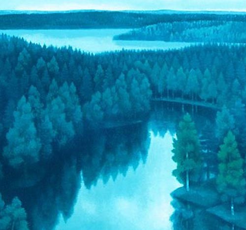 東山魁夷 山湖遥か | 絵画など美術品の販売と買取 | 東京・銀座 おいだ美術