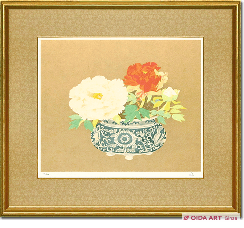 堀文子 牡丹 | 絵画など美術品の販売と買取 | 東京・銀座 おいだ美術