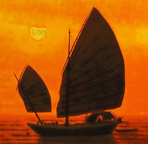 平山郁夫 南海夕陽 海のシルクロード | 絵画など美術品の販売と買取