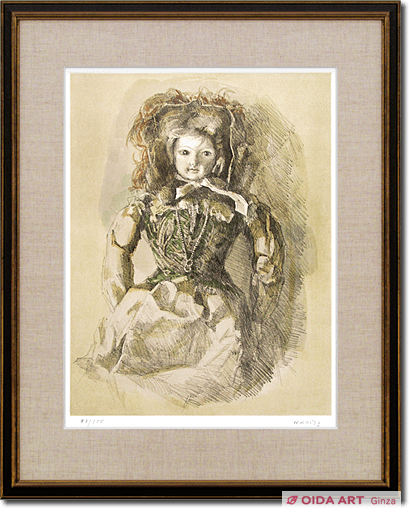 小磯良平 フランス人形 | 絵画など美術品の販売と買取 | 東京・銀座