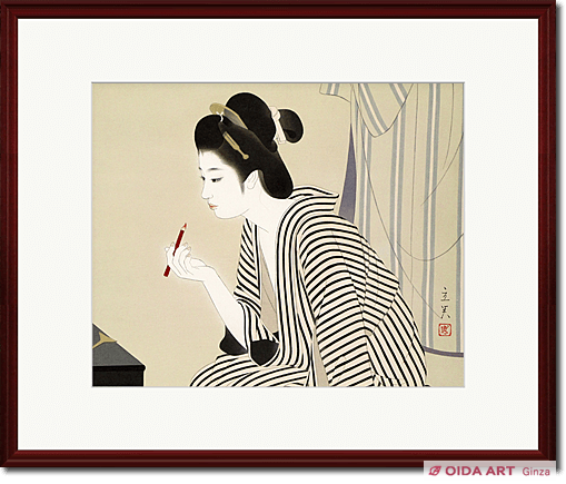 志村立美 日本の女 口紅 | 絵画など美術品の販売と買取 | 東京・銀座