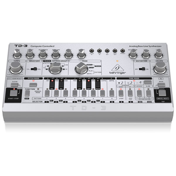 BEHRINGERからパワフルなベースシンセサイザーTD-3が誕生いたしました！