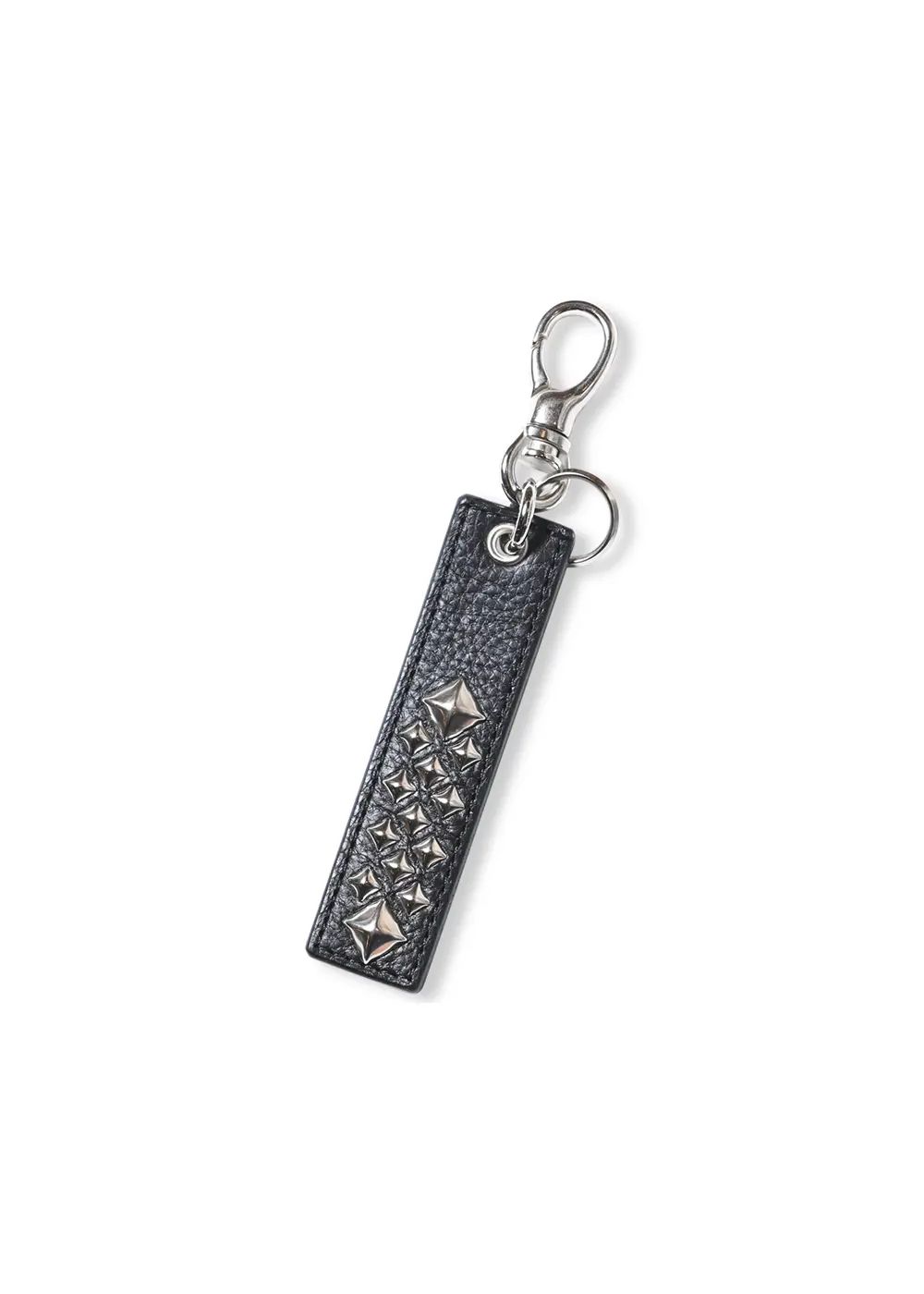 CALEE - STUDS LEATHER ASSORT KEY RING <TYPE 1 > (BLACK C