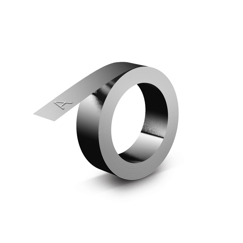 Dymo 32500 Stainless Steel non-adhesive Embosser Label 10pk