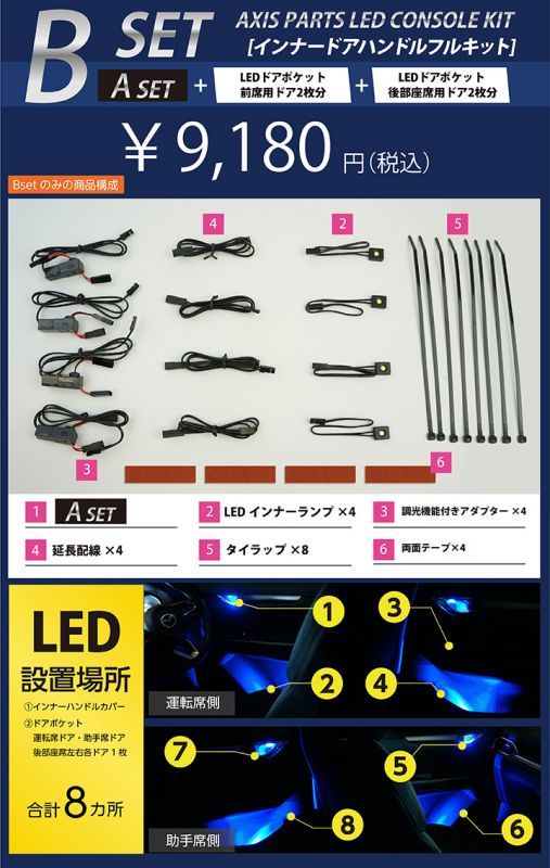 アクシスパーツ製品】マツダ CX-8【KG】【Lパッケージ専用】 LED