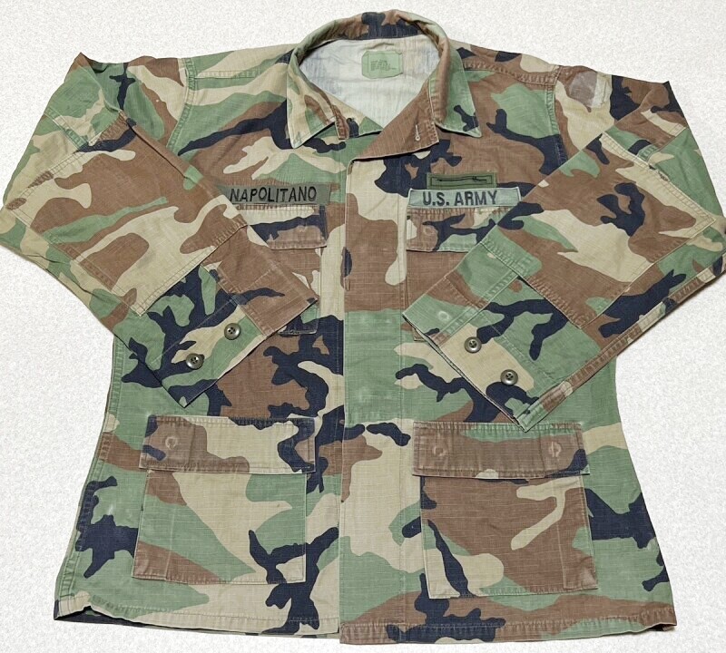米軍実物 U,S,ARMY ウッドランド 迷彩カモフラージュジャケット M-R