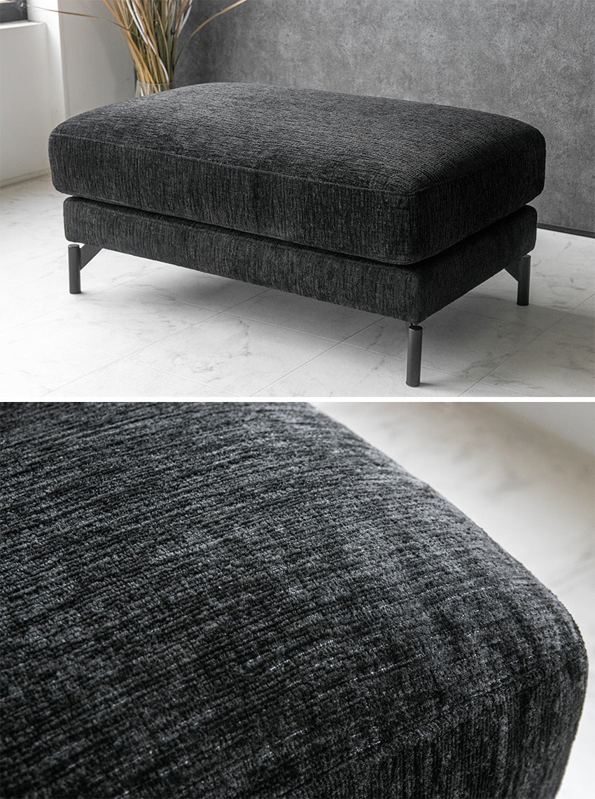 lushroom スツール オットマン 1人掛け ファブリック ソファー グレー