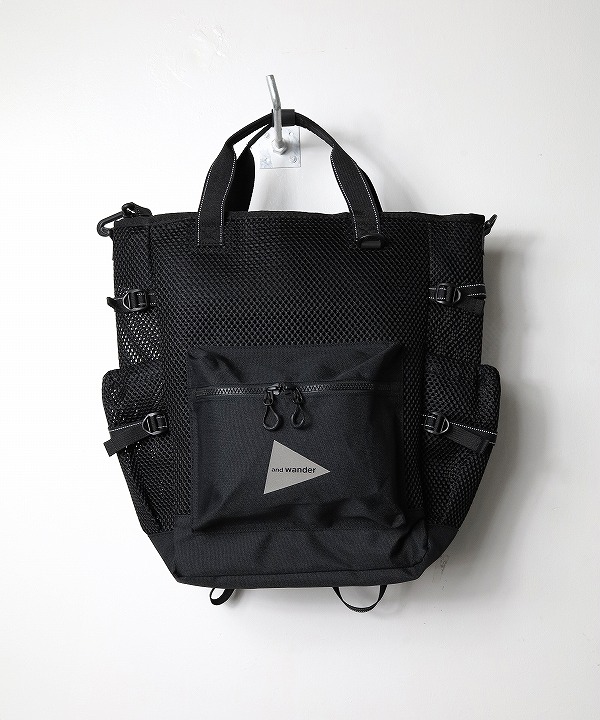 アンドワンダー /and wander 3D mesh 2way tote bag [バッグ(トート