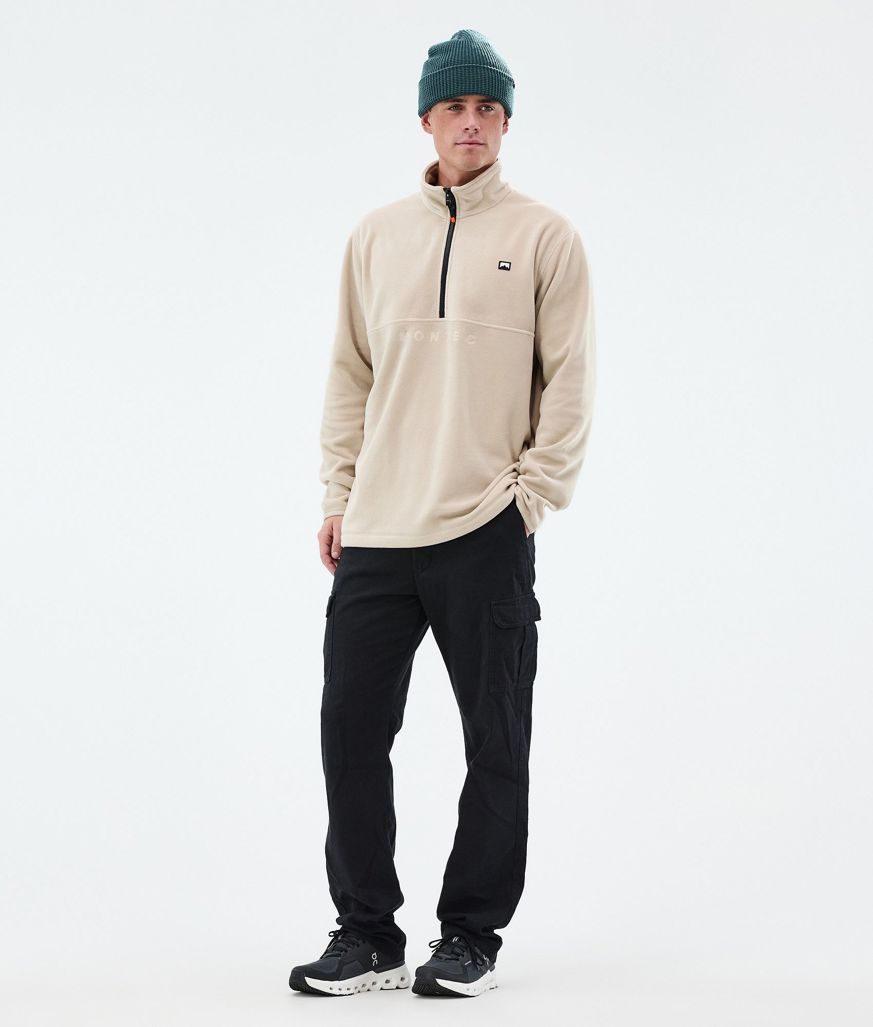 Montec Echo Fleece Sweater Men Sand | Montecwear CA