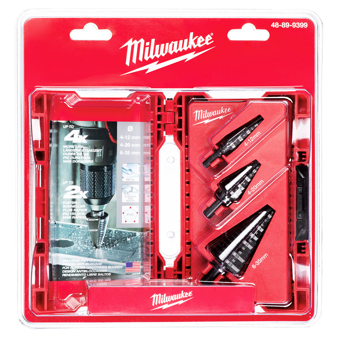 Milwaukee 48-89-9399 3 Piece Metric Step Drill Bit set – MaxTool
