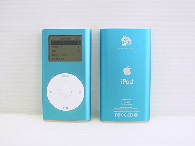 iPod mini 4GB ブルー 第2世代 P9960J/A 通販 -Macパラダイス-