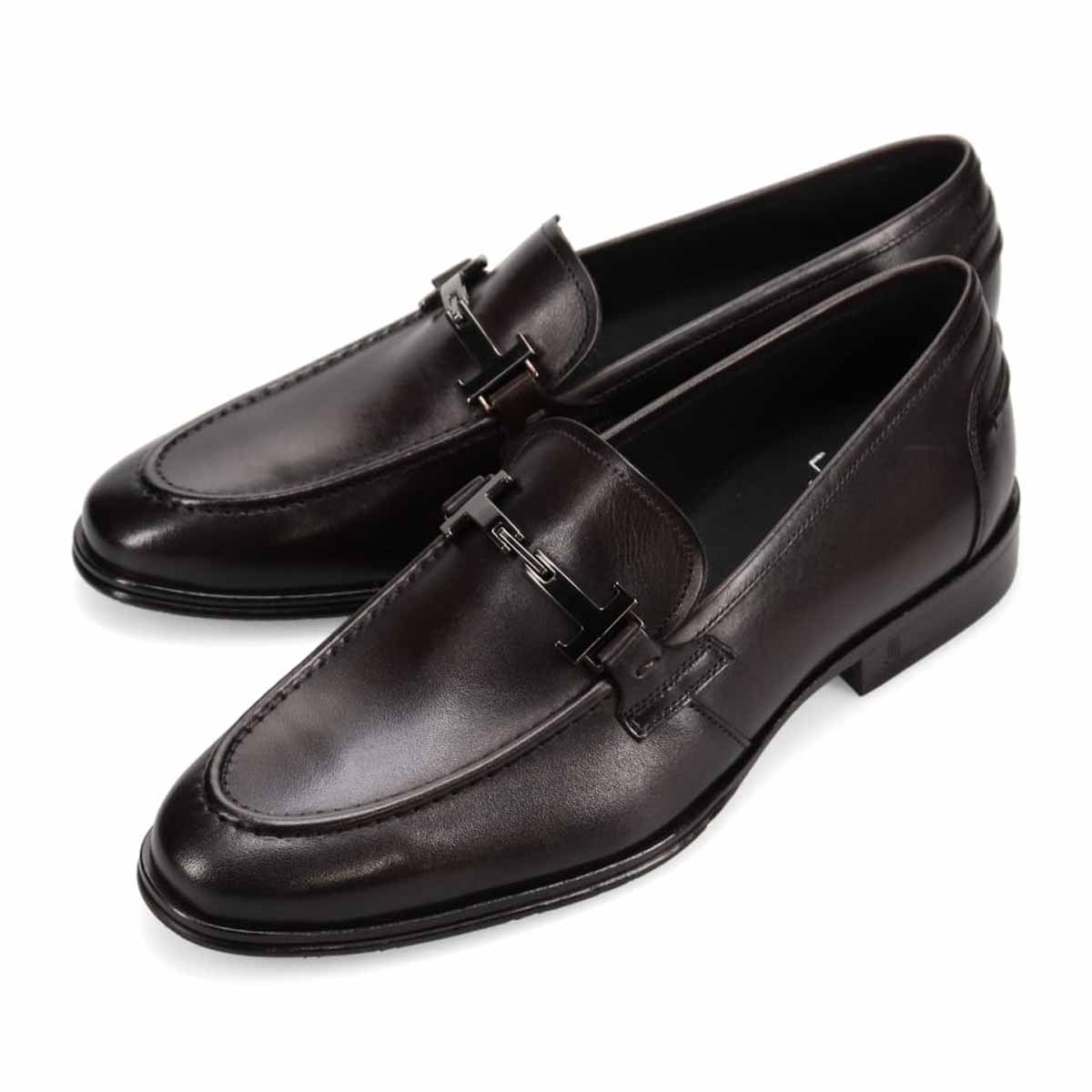 LANVIN COLLECTION ビット金具付きローファー LV1013(25.0 BLACK