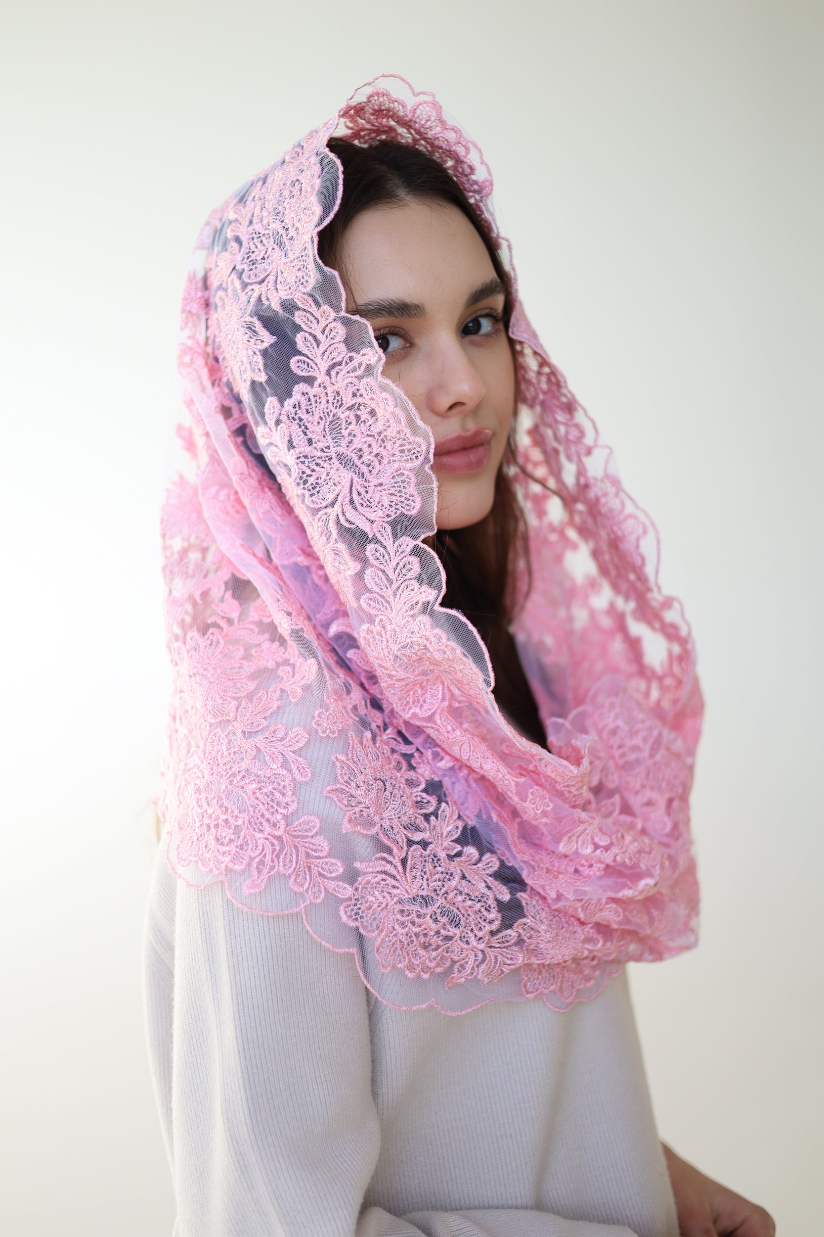 PINK CHAPEL VEIL – MariaVeils