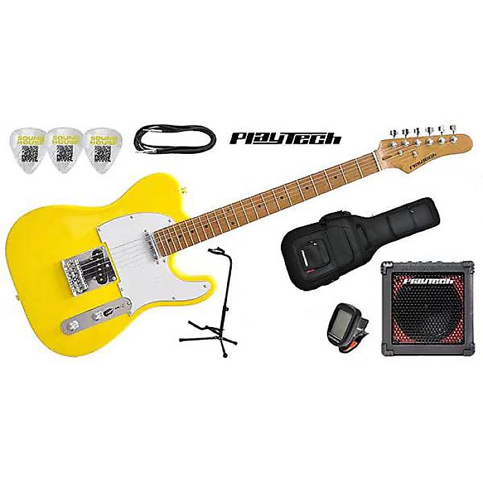 PLAYTECH ( プレイテック ) ／ TL280 ギター入門セット イエロー の