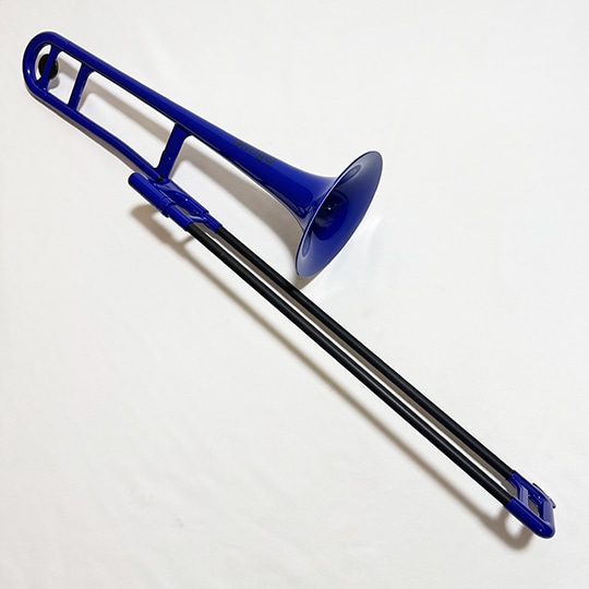 pBone(ピーボーン) プラスチック製トロンボーン (ブルー)(Low Brass