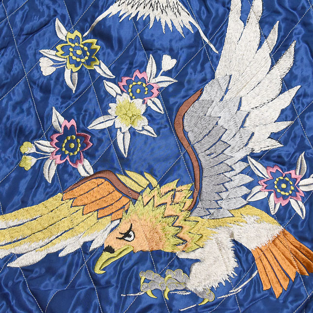 東洋スカジャン「WHITE TIGER×EAGLE」別珍スカ・NO-399/tt15392-119