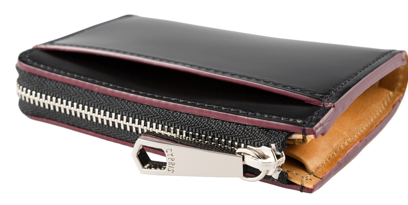 キプリス】小銭入れ□オイルシェルコードバン＆ヴァケッタレザー