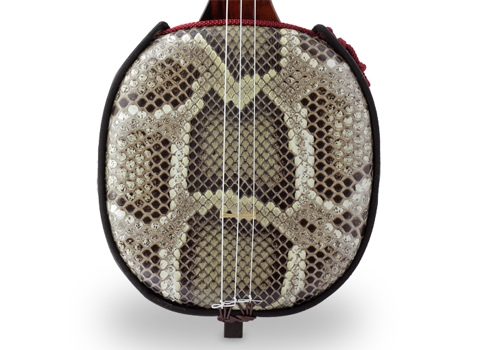 逸品三線】マーブル縞黒檀「真壁型」強化張り三線｜三線専門店ナビィ三線