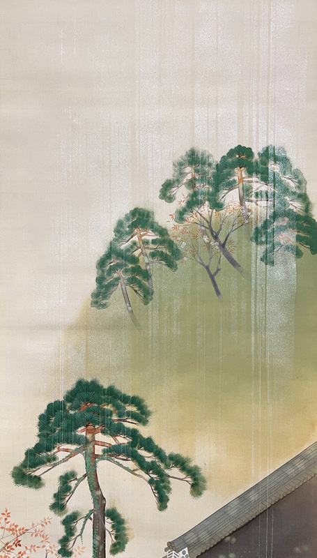 定価44万円】掛軸 絵画 吉村醇三郎 風景画 墨絵 美品 日本人画家