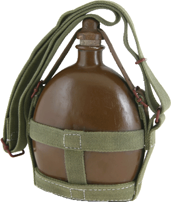 日本陸軍 兵用水筒 実物 ミリタリーショップ 革ジャン 中田商店