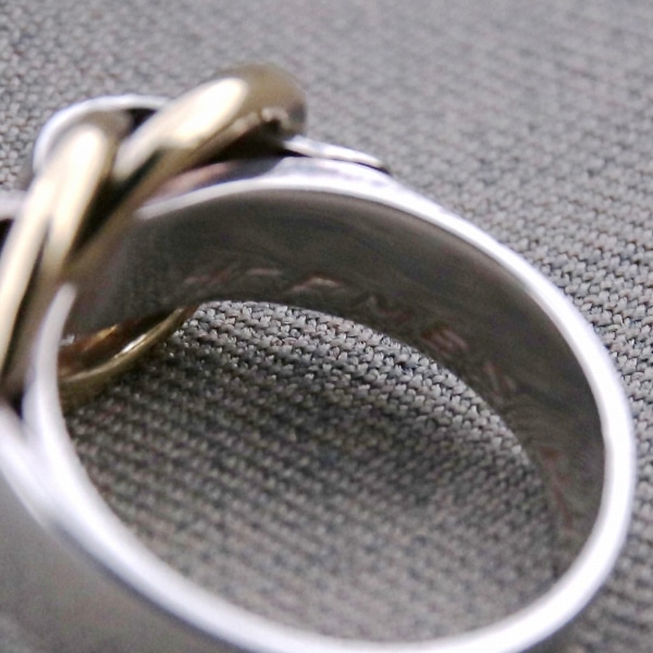 HERMES エルメス ドゥザノー リング 9号 ユーズド 中古(コンビ