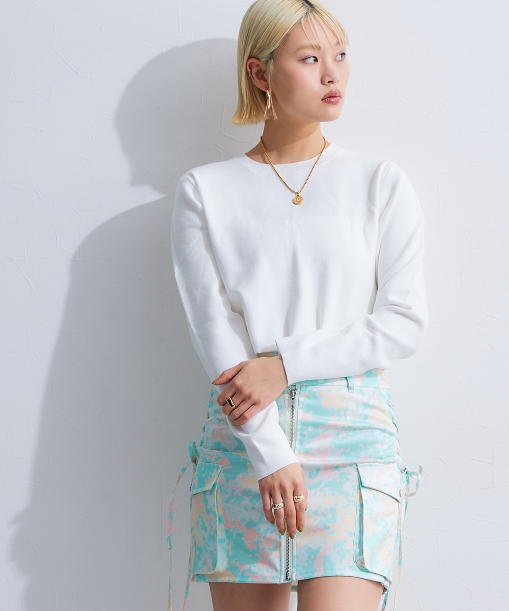 クロップドニットトップス 通販【ニッセン】