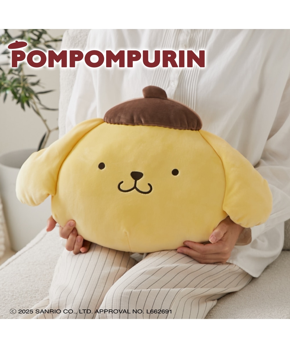 フェイス型もちもちクッション|ポムポムプリン 通販【ニッセン】