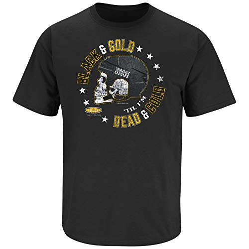 Boston Hockey Fans. Black & Gold Until I'm Dead and Cold Shirt or