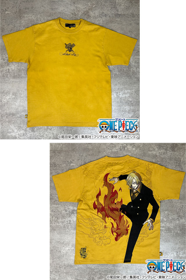 絡繰魂×ONE PIECE 【サンジ】黒足の半袖Tシャツ 絡繰魂 252096 和柄