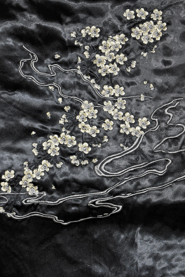 粋 鬼風神雷神リバーシブルスカジャン 絡繰魂 254803 和柄 和風 刺繍