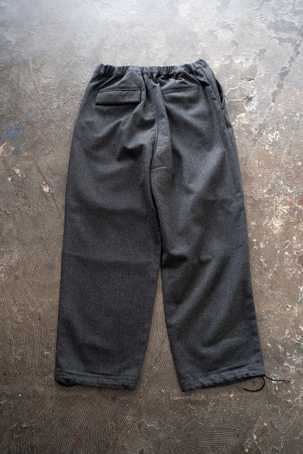 STILL BY HAND - 【ラスト1点】【24AW】ウールフラノニータックパンツ