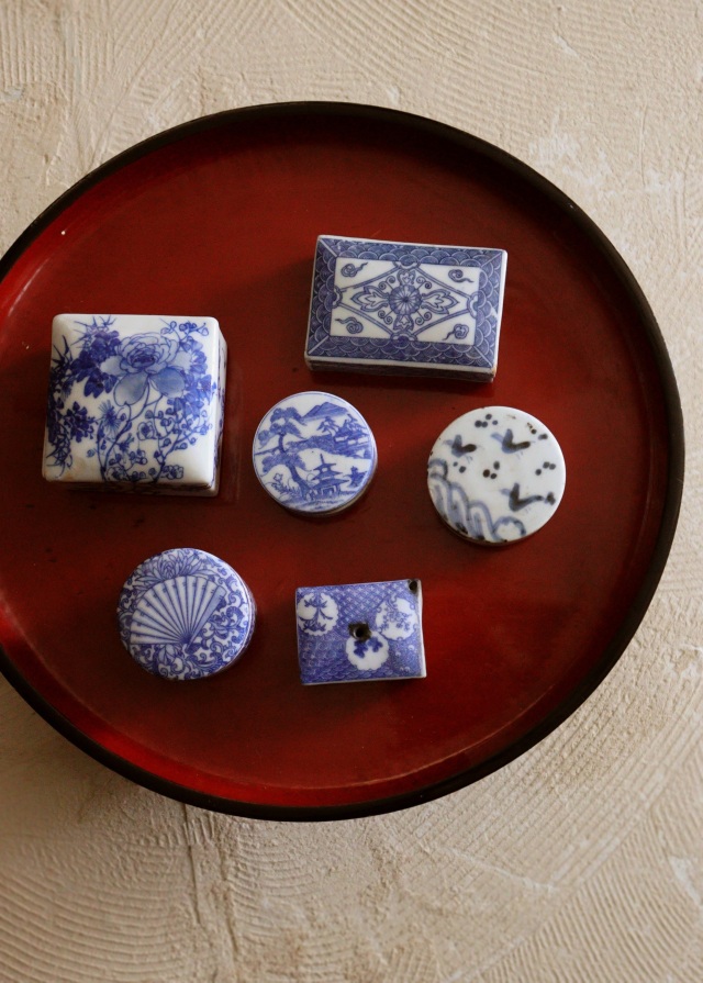 会津盆 御膳 酒器 丸膳 くり貫き膳 古道具 お盆 膳 直径350mmAntique