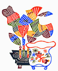 柚木沙弥郎 型染絵