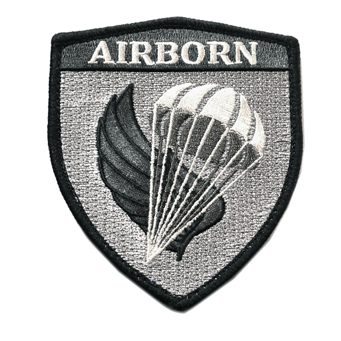 自衛隊グッズ ワッペン 陸上自衛隊 第1空挺団 部隊章 ベルクロ付き 全2