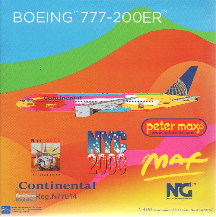 NGM72005 1:400 NG Model Continental B777-200ER Reg #N77014 Peter
