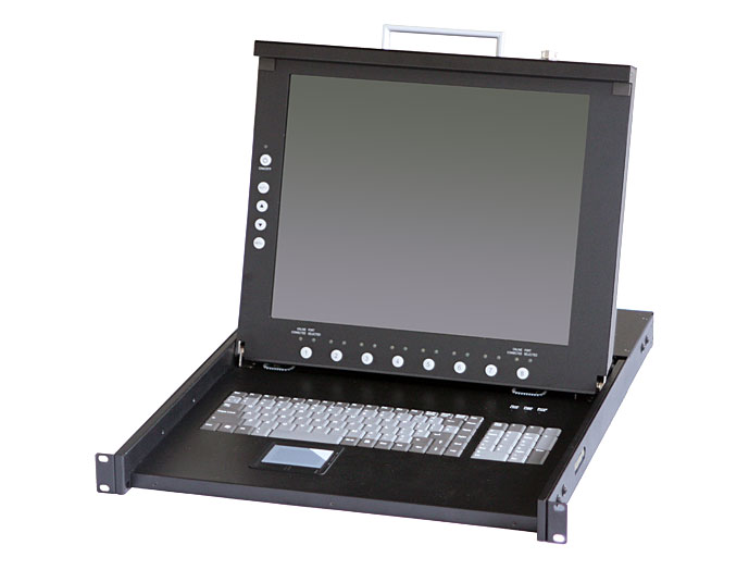 1Uドロワーユニット（8ポートKVMスイッチ付） RADU シリーズ RADU