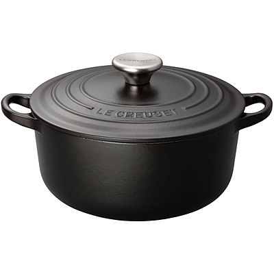 ル・クルーゼ トラディション ココット ロンド マットブラック 2101