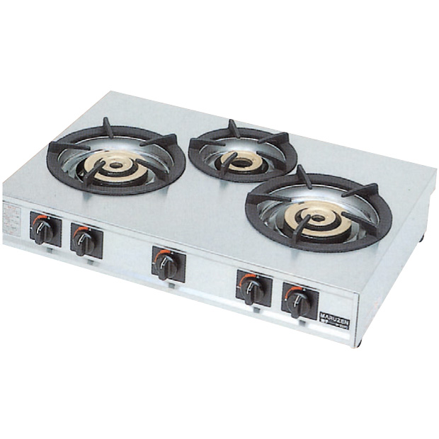 業務用 ガステーブルコンロ 親子 3口コンロ 大×2、小×1 M-223C 13A