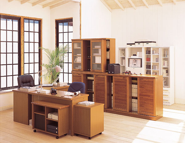 小島工芸・最高級スライド書棚シリーズ【書斎家具通販】