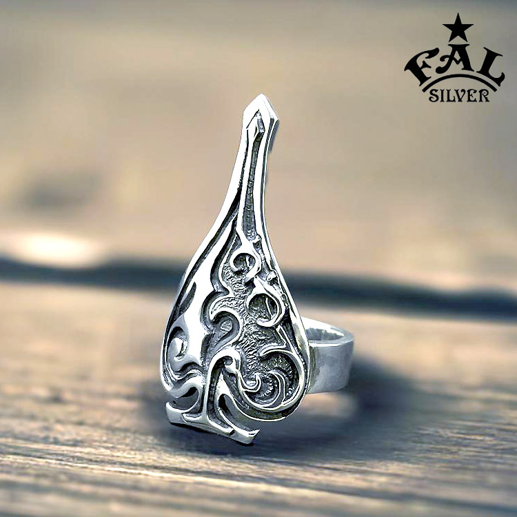 エフエーエル F.A.L FAL シルバー リング Destiny arrow スペード